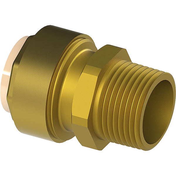 1/2" MPT Male Push Fitting Adaptor