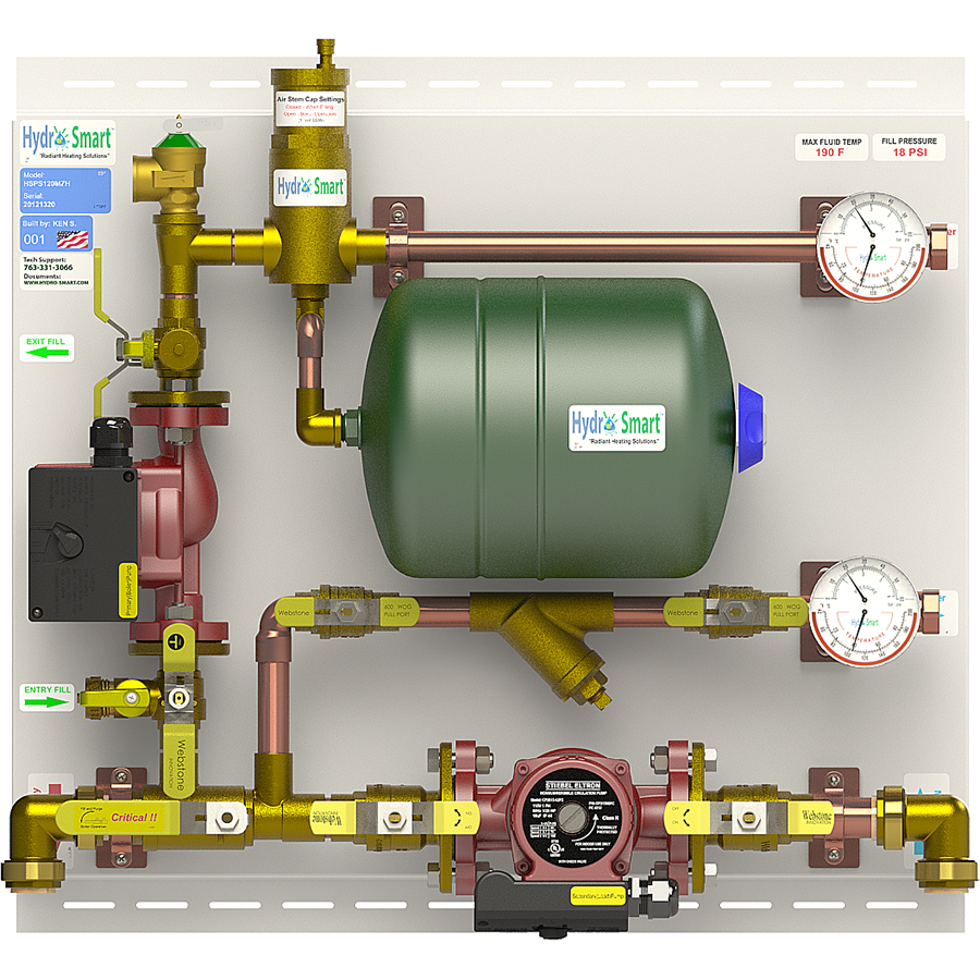 HSPS120MZH - Zone by Valve Master Panel