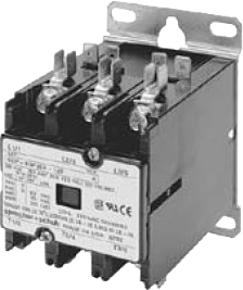 Contactor Compact 2 poles Coil 24V Contact 600V 50Amp Res.